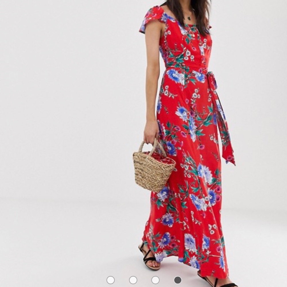 Band of Gypsies off shoulder maxi dress